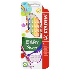 STABILO 思筆樂 EASYcolors 人體工學 彩色鉛筆 左手專用 6色組, ST331/6, 1個裝