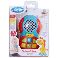 Playgro 培高 Dial-a-Friend 繽紛寶寶手機 玩具, 1個, N/A