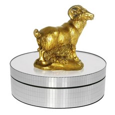 4.7인치 회전 디스플레이 스탠드 USB 전원 공급식 턴테이블용 4가지 디스플레이 각도, [04] Argent