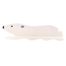 北極熊造型水槽擋水板, 白色, 1個