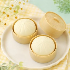 하비소 만두 찜통 스퀴시 말랑이 스트레스볼 2개입, 1세트, 단품
