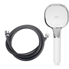 아메리칸스탠다드 스마트 핸드 샤워기 + 미리내 PVC 튜브형 샤워호스 1.5m, 1개, 블랙