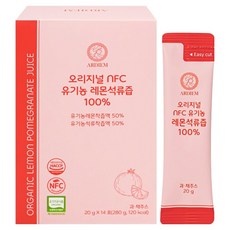 아르디엠 오리지널 NFC 유기농 레몬석류즙100%, 280g, 4개