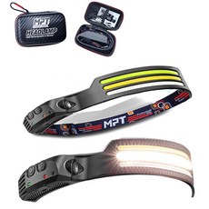 MPT LED 헤드랜턴 캠핑 안전모 헤드라이트 MPT-33 케이스포함 센서 후레쉬, 1개