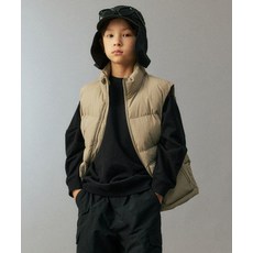 무신사 스탠다드 MUSINSA STANDARD KIDS 시티 레저 패딩 베스트 [그레이쉬 베이지] MKEVT9K02-GI 470646