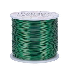 원형 알루미늄 공예 와이어 컬러 235mx0.8mm 손공예 제작 재료 주얼리 분재 공예품 DIY, 1롤, 메디터레이니언 그린