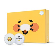 카카오프렌즈골프 R2 춘식이 페이스 에디션 골프공 2피스, 1개, 12개입