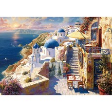 <토이앤퍼즐> 1000조각 직소퍼즐 온라인 전용, 1개, 산토리니의 추억, 1000피스