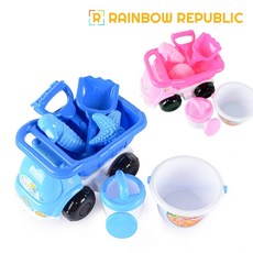 레인보우리퍼블릭 덤프트럭 모래놀이, 핑크, 1개