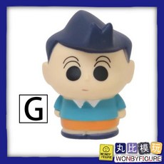 UNIQUE 蠟筆小新手指玩偶系列 小新 小白 小葵 動感超人 肥嘟嘟左衛門 風間 阿呆 正男 妮妮 鱷魚山先生, 1個, G 風間