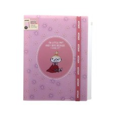 MOOMIN 嚕嚕米 A4文件夾 夾鏈袋, 1個, 小不點粉紅款. A4文件夾