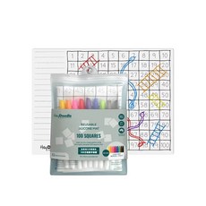 泓天國際 澳洲 HeyDoodle 創意隨行矽膠畫墊 - 100方格數字遊戲