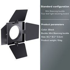 휴대용비디오라이트 ZU80 COB 카메라 조명 80W LED 필 라이트 2500K 6500K 듀얼 컬러 미니 Bowens 휴대용 야외 라이브 CRI 96 TLCI 97, 03 SYB-00, 1개