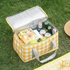 도시락가방 사각 보온가방 대형 보온백 단열백 휴대용 _20260101EA, 옐로우