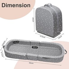 幼兒旅行床 兩用沙發椅 便攜式摺疊嬰兒床, 圖色（聯繫客服定製）