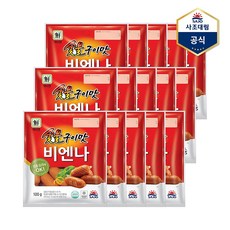 [사조대림] 숯불구이맛비엔나 100g X 15개