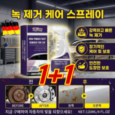 [빠른 효과!]대용량 강력한 녹제거 케어 스프레이 직접 분사하며 자동차 가구 철제 제품의 녹을 제거하는 금속 관리 스프레이 가정 유지보수용 스프레이, 10박스, 120ml