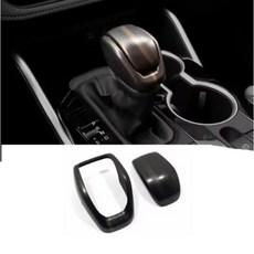 하이랜더 차량용 실내 우드 장식 계기판 콘솔 기어 컵홀더 커버 에어벤트 트림, 1개, 19. gear shift knob