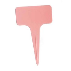 텃밭 핑크 나무 화분 라벨 팻말 원예 식물 이름표 tin*42572eo