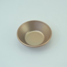DFMEI 碳鋼蛋撻模 加厚不粘可重複使用鉢仔糕布丁蛋糕模具家用烘焙現貨, 1個, 圓形蛋撻模【金色】:8.3*2.4cm