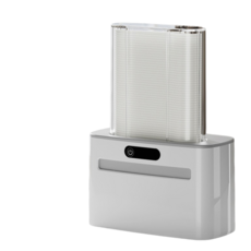 ibits 智能感應牙線盒 自動牙線機 紅外線感應 牙線棒收納, 1個, 淺灰色 充電版-附100根牙線