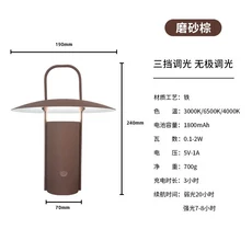 천연 대리석 휴대용 테이블 램프 패브릭 USB 충전 터치 디밍 데스크 거실 고급 옆, 01 C