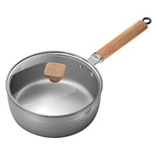 Tiger Pavilion 다용도 304 스테인리스 스노우 플랫 냄비, 1개, 18cm, 실버