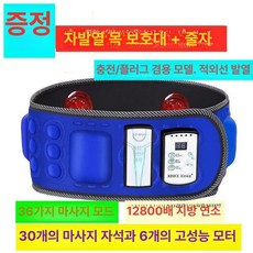 허리덜덜이 슬리밍 뱃살 진동벨트 1개 마사지 X5, X6 충전 플러그형 블루 정유, 기본 모델명/품번