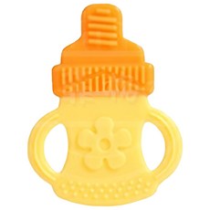 嬰兒水果矽膠固齒器 寶寶磨牙棒 立體水果牙膠 咬咬樂, 多色, 1個