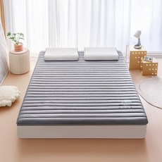 체중분산 돌침대매트리스 라텍스토퍼 얇은매트리스, 펄 그레이 직선 두께 약 5cm, 90x200cm