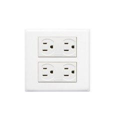 樹榮電工 新普系列 兩連四插座 附接地 SP-4814, 1個