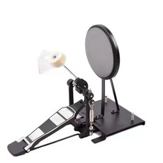 드럼연습패드 초보자용 킥 베이스, 1개, 그레이 바닥 드럼 연습기+페달