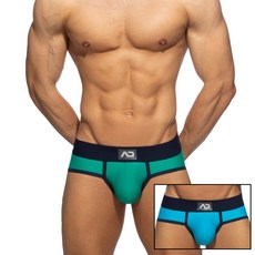 ADDICTED 拚色泳裝運動三角褲 AD 純色泳內褲 鮮豔配色三角內褲 舒適高彈性 游泳 衝浪 潛水