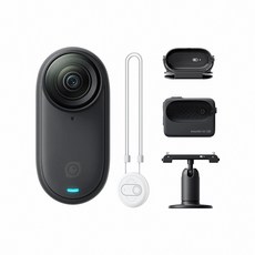 Insta360 GO 3 迷你運動相機套裝組，輕巧便攜，多配件組合，高畫質影像，防震穩定, 星耀黑 64G