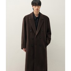 브랜드정품 드로우핏 DRAW FIT 프리미어 퓨어 캐시미어 로브 더블 코트 CHESTNUT BROWN 280653