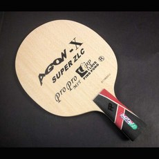 【雙兵桌球】 Pro 桌球拍 AGON-X CS 中國式 SUPER ZLC PRO旋轉版, 1個, 83 +/- 1g