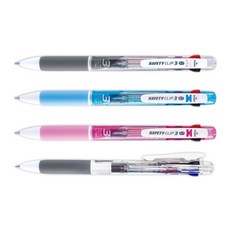 마이펜)세이프티클립3색 볼펜, 4개, (0.7mm/M501534)