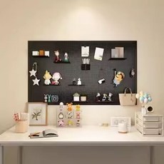 철제 선반걸이 파티션 걸이대 랙 벽걸이 타공판 100x30cm-밤하늘 보드 메쉬망 블랙, 1개, F. 검정 100x35cm