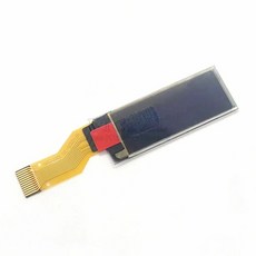 0.91 인치 OLED 스크린 디스플레이 128x32 COG SPI 납땜 12 핀 직렬 포트 블루 워드 SSD1306, 한개옵션0