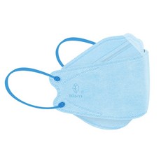 【健康天使】韓版幼童KF94口罩 (3歲~7歲) 10入 韓版魚型4D立體口罩 台灣製雙鋼印, 兒童 KF94 藍色 10入 健康天使, 1個, 10片