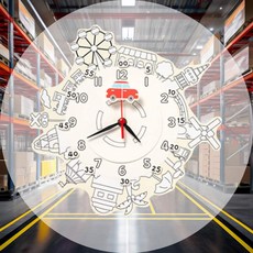 벽시계만들기 여행 1개 수개념학습 건전지타입 소근육발달 작품만들기 다양한도안 시간개념