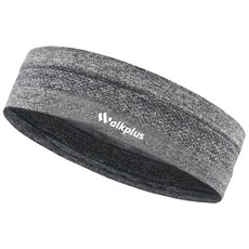 【Walkplus】涼爽透氣止汗運動頭帶/健身頭帶/吸汗帶/導汗帶/跑步止汗/運動髮帶/台灣製/現貨, 灰色, 1個