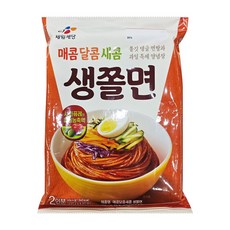 CJ 밀당의고수 매콤새콤 쫄면 2인분 454.4g, 1세트