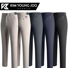 김영주스포츠 남성 봄여름 춘하용 기능성 쿨스판 골프바지
