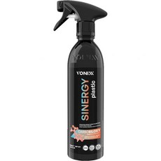 Vonixx Sinergy 플라스틱 스프레이 코팅 16.9 fl oz 500ml - 내부 내구성 3년 외부 보호제 드레싱 매트 새틴 마감 5개월., Vonixx Sinergy 플라스틱 스프레이 코팅 16