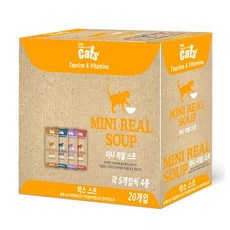 더캣츠 미니리얼 스프 파우치 40g, 20개, 삼계 치킨북어 가다랑어치킨 연어치킨