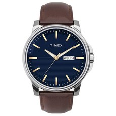 Timex 남성용 드레스 45mm 시계 브라운. 드레스 45mm 203005