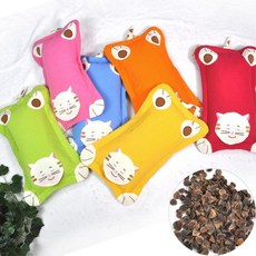 유치원 어린이집 교회 영아반 고양이 동물 낮잠 베개 유아 목건강 단체선물 4세 3세, 그린