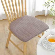 하스몰 내추럴 꽈배기 퀄팅 미끄럼방지 의자 쿠션 방석