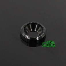 카운터 싱크 나사 RC 알루미늄 용 0pcs M3 와셔 컬러 가스켓 알루미 부품 모델, 검정색